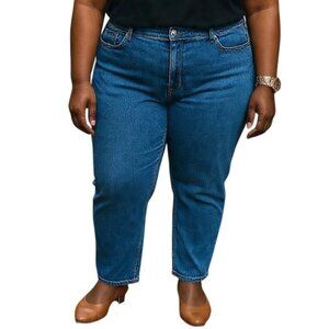 St John Plus Size 20 Jeans Straight Leg Blue Classic Fit Comfortable Versatile
